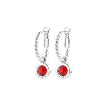 Zilverkleurige Simply Chic Creolen Lt.Siam 83069