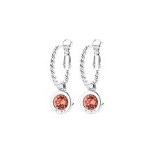 Zilverkleurige Simply Chic Creolen Padparadscha 83069