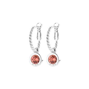 Zilverkleurige Simply Chic Creolen Padparadscha 83069