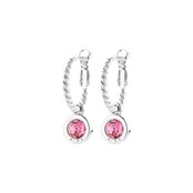 Zilverkleurige Simply Chic Creolen Rose 83069