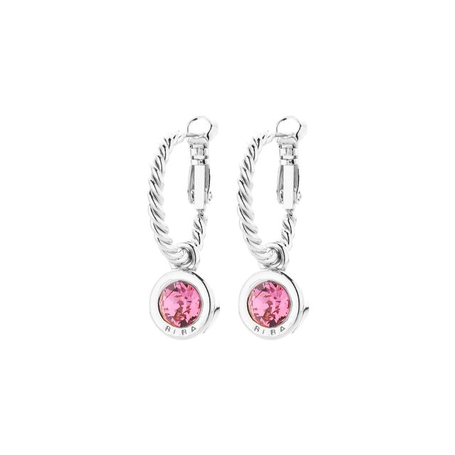 Zilverkleurige Simply Chic Creolen Rose 83069