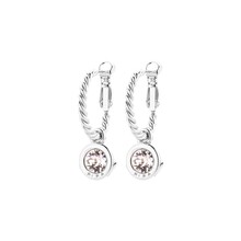 Zilverkleurige Simply Chic Creolen Silk 83069