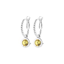 Zilverkleurige Simply Chic Topaz Creolen  83069