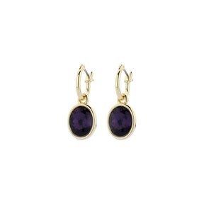 City Fashion Hoops Purple Velvet 82925