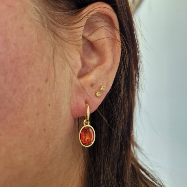 City Fashion Hoops Tangerine 82925