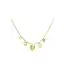 NoNa by Goodies Charm Necklace Hearts For The Win Goudkleurig