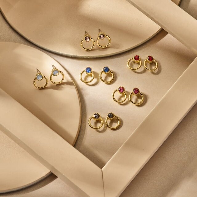 Basis Oorbellen Air Blue Opal 82340