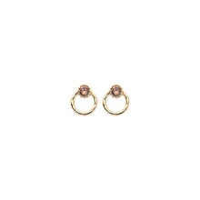 Basis Oorbellen Light Smoke Topaz 82340