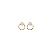 Basis Oorbellen Rose Water Opal 82340