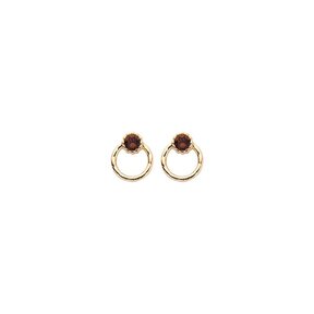 Basis Oorbellen Smoked Topaz 82340