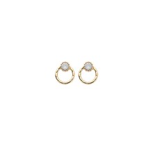 Basis Oorbellen White Opal 82340