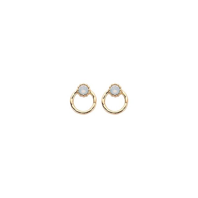 Basis Oorbellen White Opal 82340 Basis Oorbellen White Opal 82340