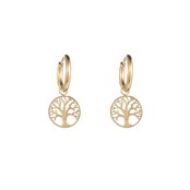 Go Dutch Label Tree Of Life Hoop Oorbellen E1416-2