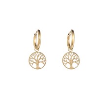 Go Dutch Label Tree Of Life Hoop Oorbellen E1416-2