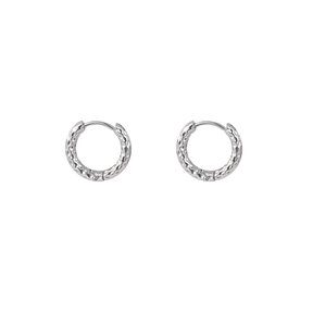 Hammerrite Hoop Small Oorbellen Zilver E2211-1