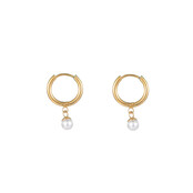 Go Dutch Label Pearl Hoop Oorbellen E1719-2
