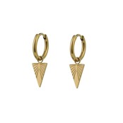 Go Dutch Label Triangle Hoop Oorbellen E0897-2 Go Dutch Label Triangle Hoop Oorbellen E0897-2