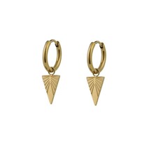 Go Dutch Label Triangle Hoop Oorbellen E0897-2