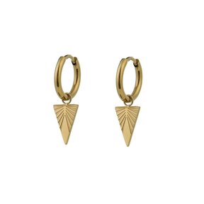 Triangle Hoop Oorbellen Goud E0897-2