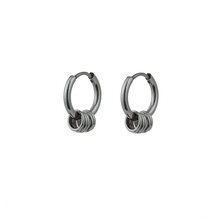 4Rings Hoop Oorbellen Zilver E0884-1