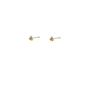 Triangle Balls Oorbellen Goud E9894-2