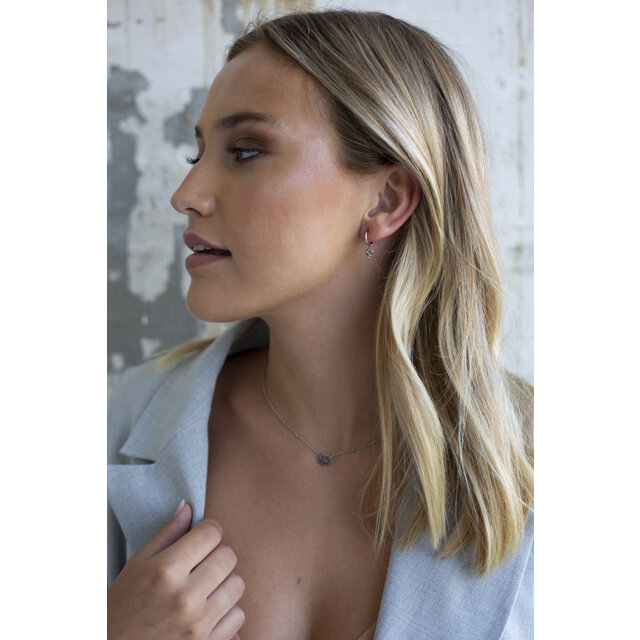 Go Dutch Label Lotus Hoop Oorbellen E1415-2 Go Dutch Label Lotus Hoop Oorbellen E1415-2