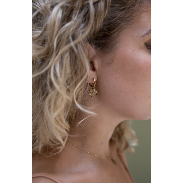 Go Dutch Label Tree Of Life Hoop Oorbellen E1416-2