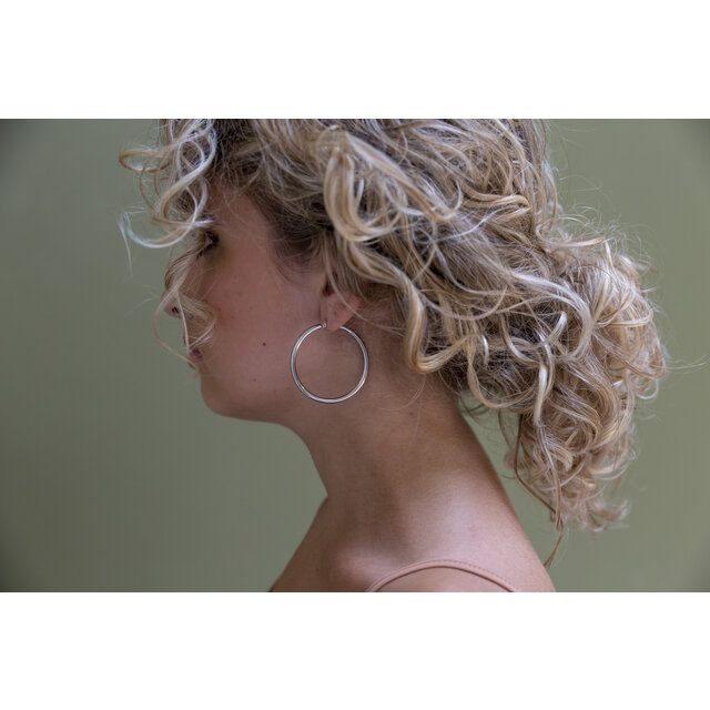 Go Dutch Label 40x3 mm Hoop Oorbellen E1307-40-1