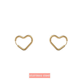 Heart Ring Big Oorbellen Goud E3909-2