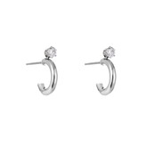 Go Dutch Label Diamond Hoop Oorbellen E1390-1