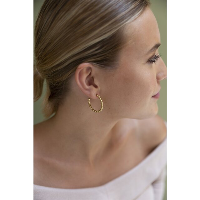 Go Dutch Label Ballon Hoop L Oorbellen E0796-2