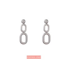 Double Drop Earring Zilver E3765-1