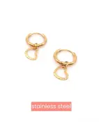 Fine Hearts Hoop Oorbellen Goud E4949-2