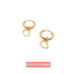 Fine Hearts Hoop Oorbellen Goud E4949-2