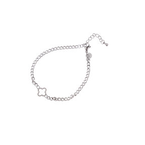 Chunky Clover Armband Zilver B4746-1