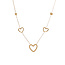 Day & Eve by Go Dutch Label Long Hearts Ketting Goud N4737-2