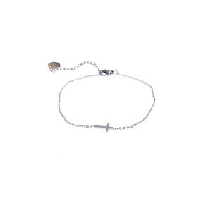 Cross Armband Zilver B8807-1