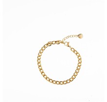 Go Dutch Label Flat Round Link Armband B1304-2