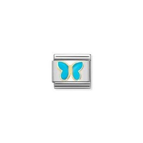 Nomination Link - 030285-63 - Classic SYMBOLS - Turquoise Butterfly