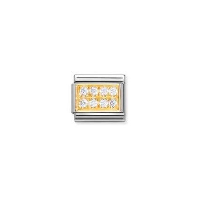 Nomination Link - 030314-01 - Classic PAVE - White CZ Nomination Link - 030314-01 - Classic PAVE - White CZ