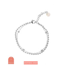 Double Balls Armband Zilver B2294-1