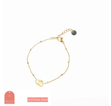 Go Dutch Label Double Heart Armband B1327-2