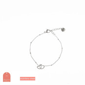 Go Dutch Label Double Heart Armband B1327-1 Go Dutch Label Double Heart Armband B1327-1