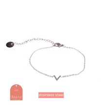 -V- Armband Zilver B7101-1