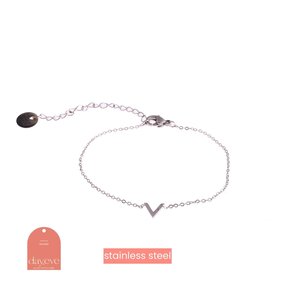-V- Armband Zilver B7101-1