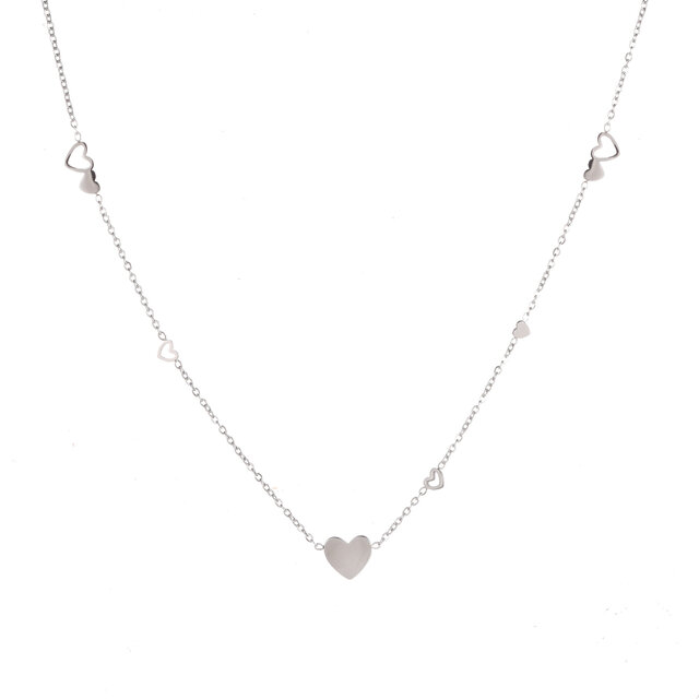Go Dutch Label Multiple Hearts Ketting  N2227-1 Go Dutch Label Multiple Hearts Ketting  N2227-1