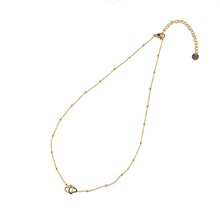 Double Heart Ketting Goud N1327-2
