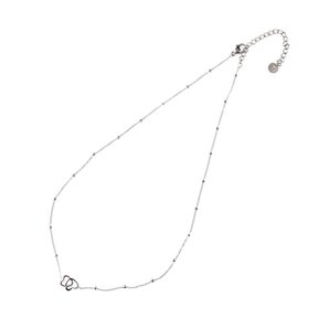 Double Heart Ketting  Zilver N1327-1