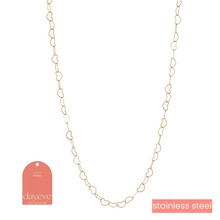 Heart Chain Ketting Goud N3892-2