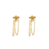 Go Dutch Label Double Chain Oorbellen E1280-2